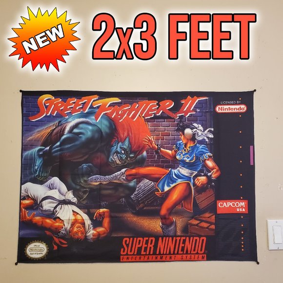 Custom Pixel Creations Video Games & Consoles Street Fighter Ii 2x3